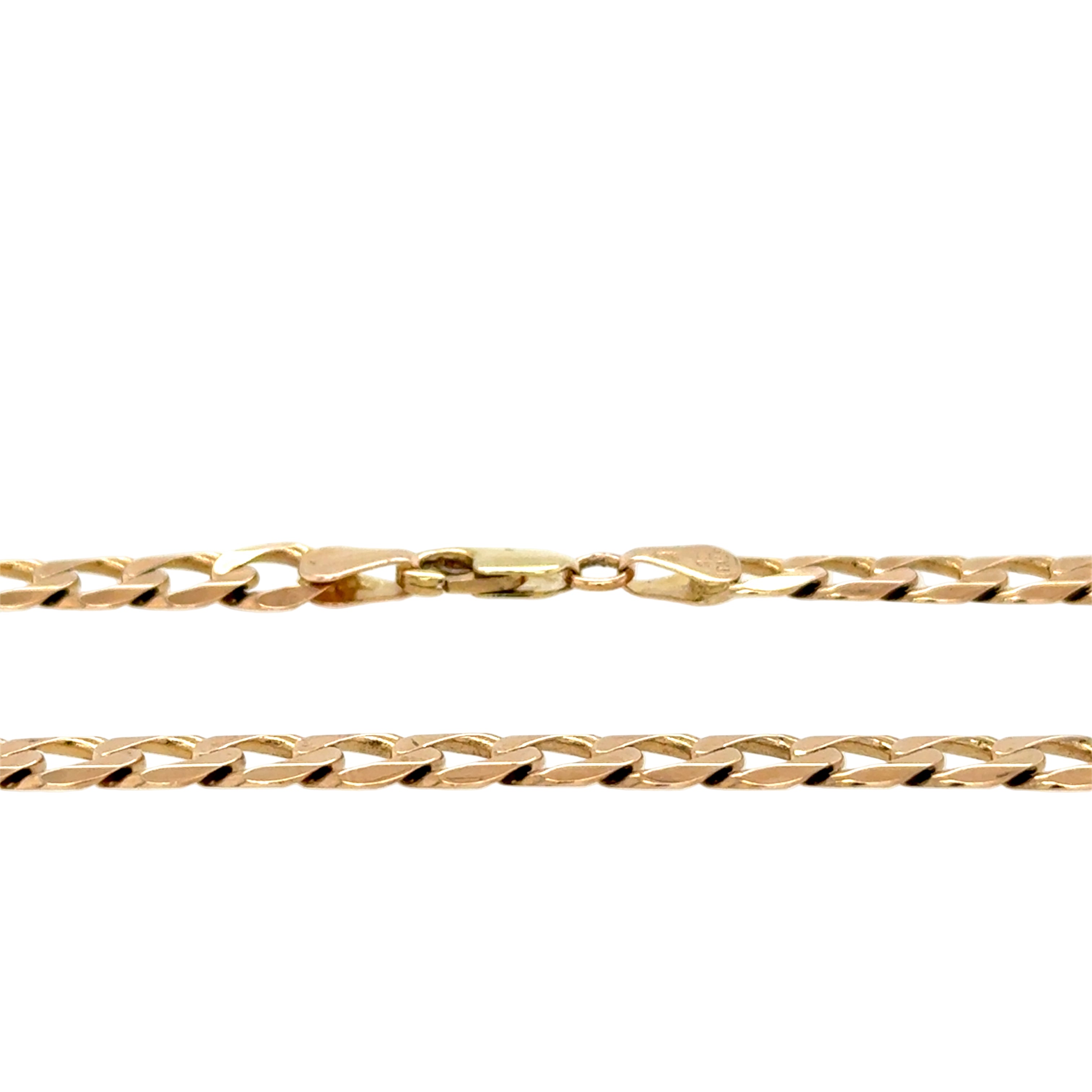9ct Yellow Gold 22 Inch Curb Link Chain Necklace - 24.85g