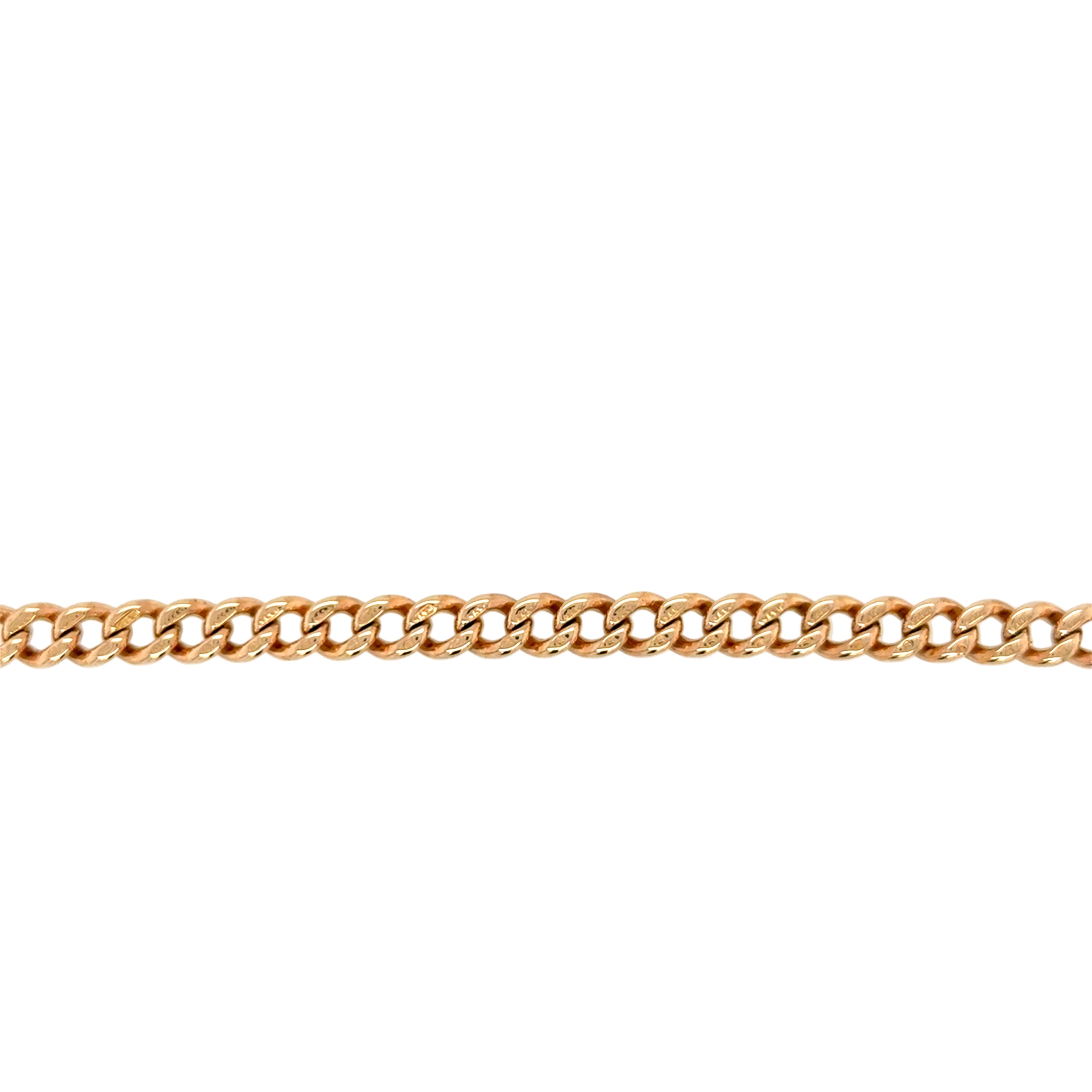 9ct Rose Gold 8.5 Inch Antique Albert Link Bracelet - 14.25g