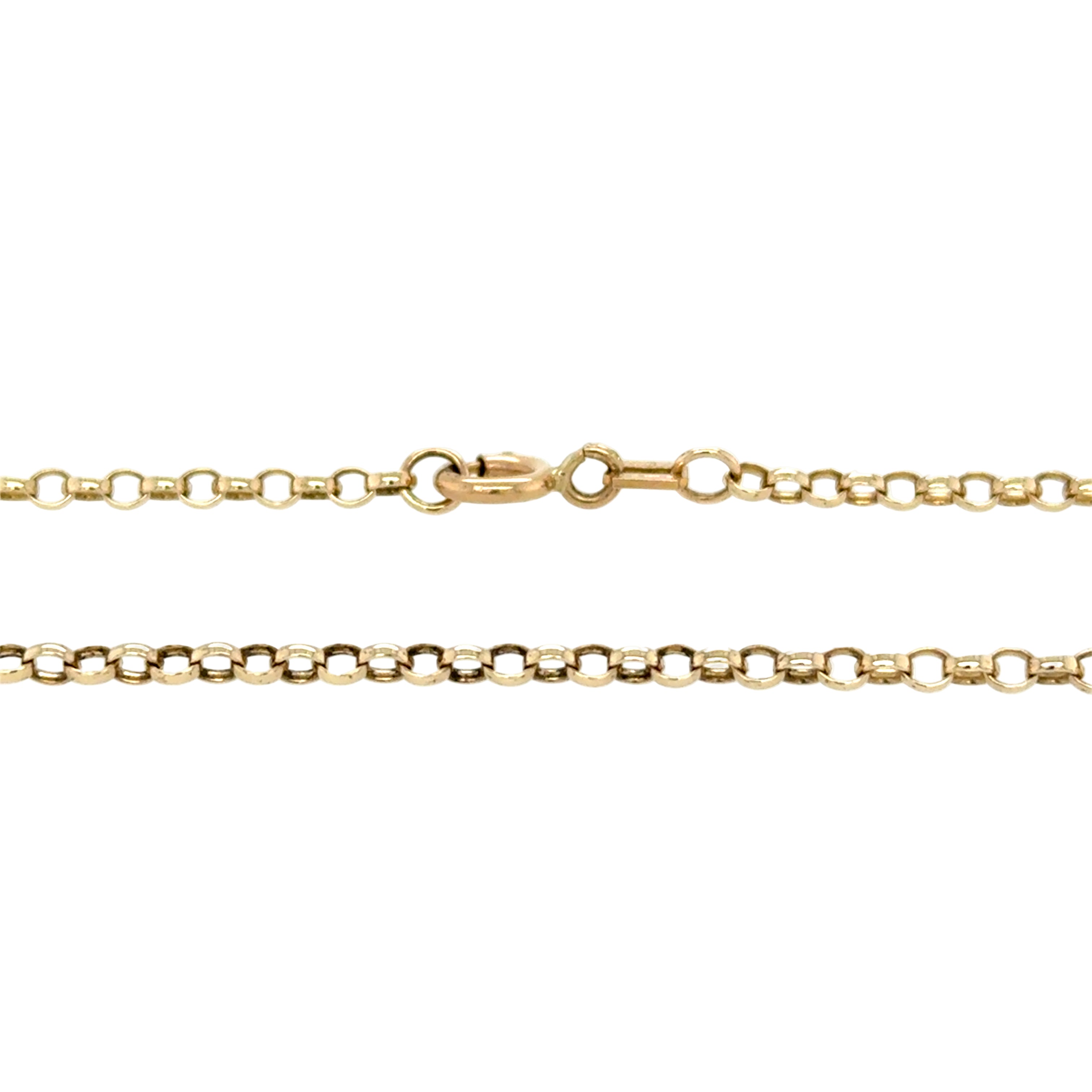 9ct Yellow Gold 24 Inch Oval Belcher Link Chain - 6.40g