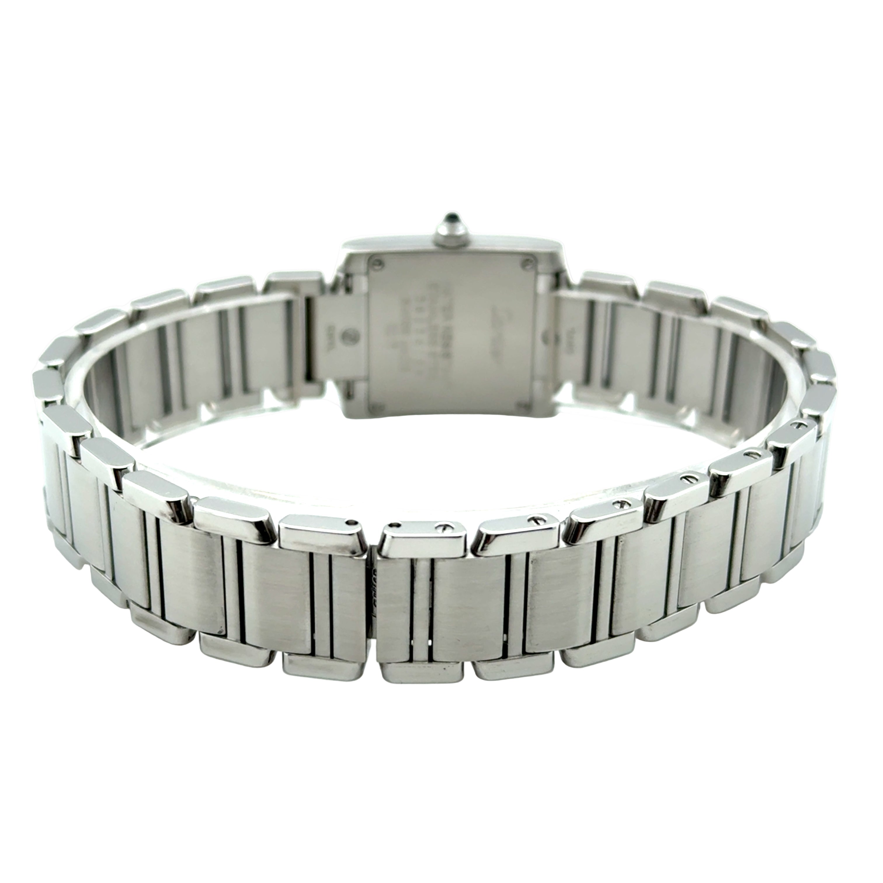 CARTIER Tank Francaise W4TA0008 Diamond Watch Small Model Quartz