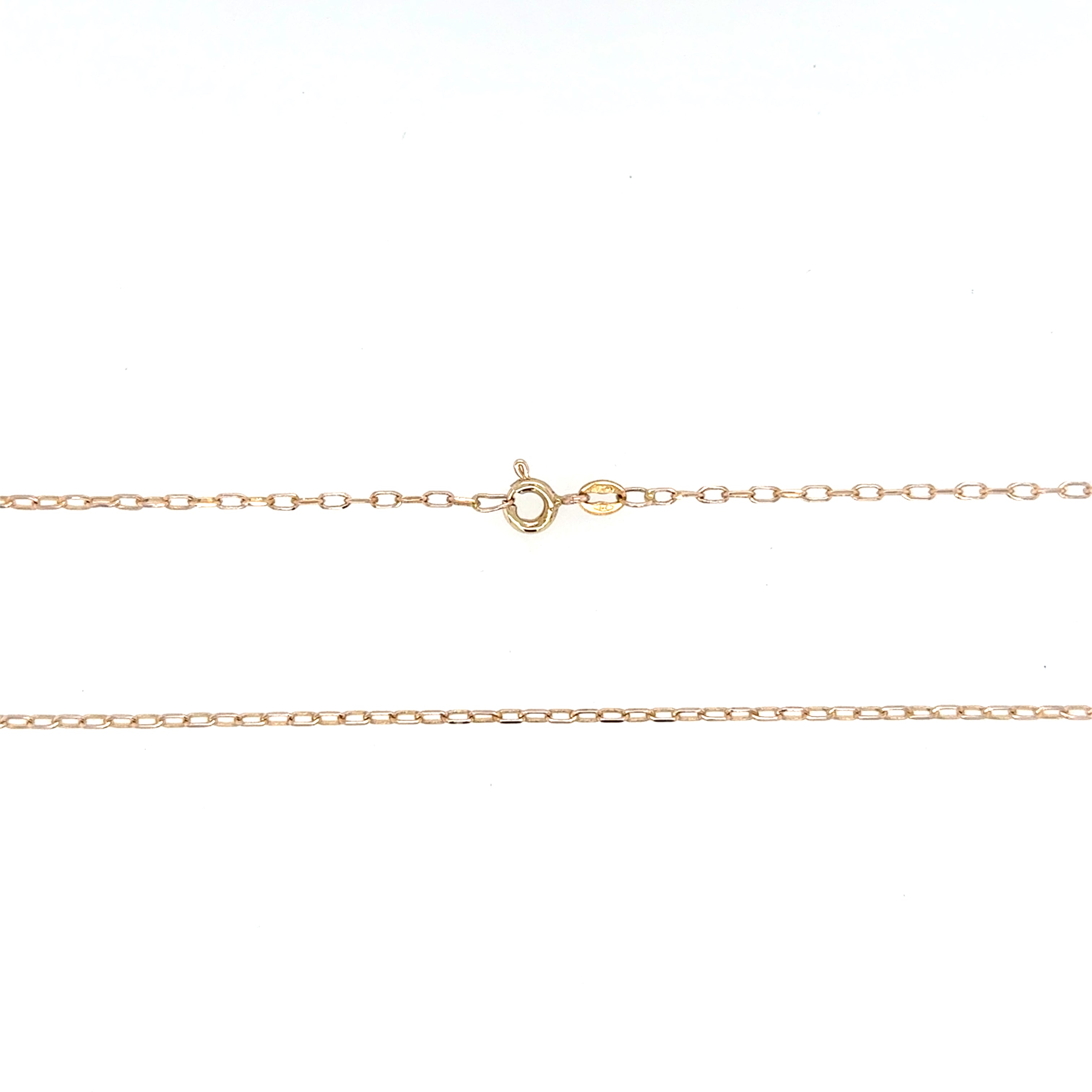 9ct Yellow Gold 20"/50cm Diamond Cut Oval Belcher Chain - 2.45g
