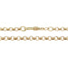 Gold chain on a white background