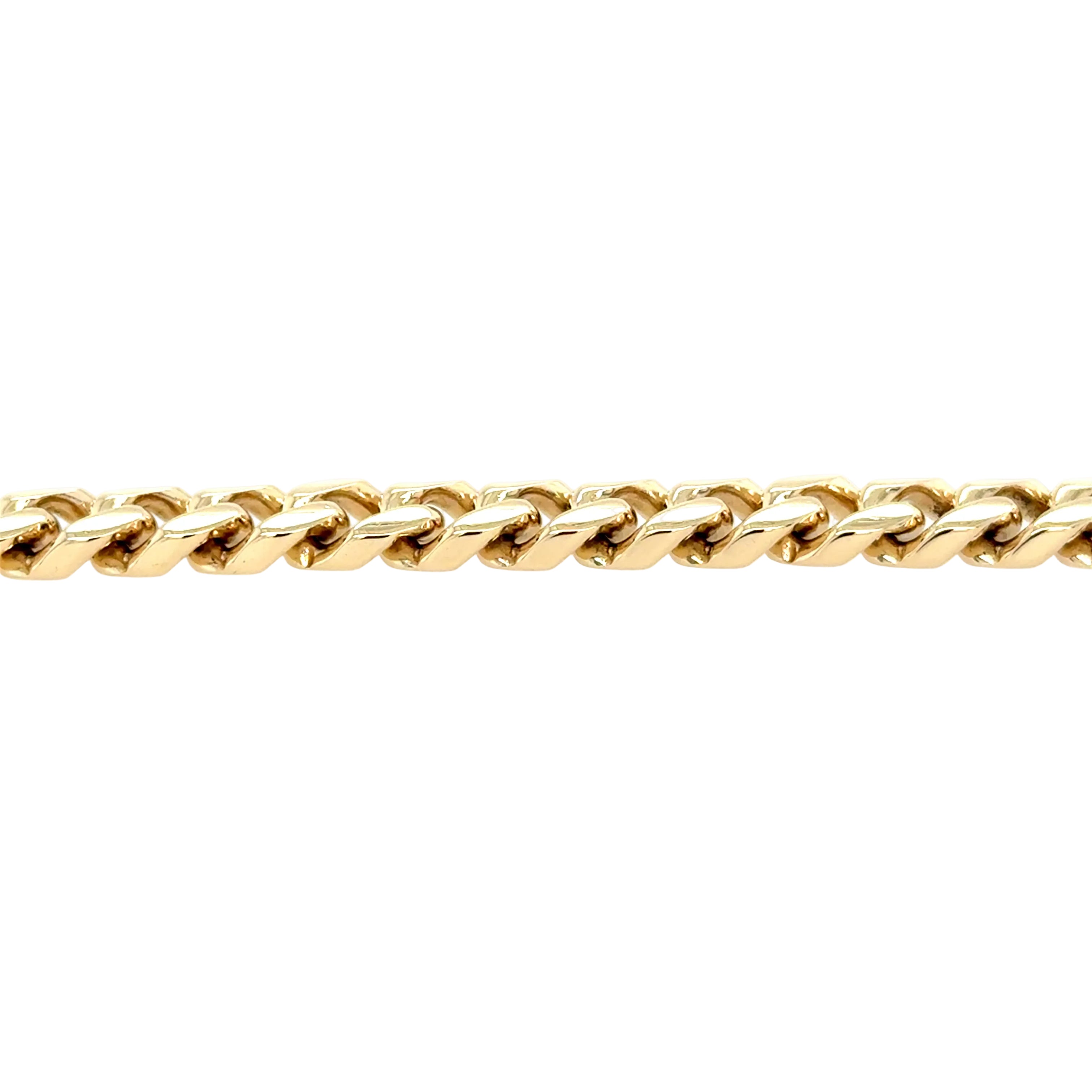 9ct Yellow Gold 7.5"/18.75cm Chunky Curb Link Bracelet