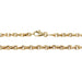 9ct Yellow Gold 20"/50cm Hollow Rectangular Belcher Link Chain