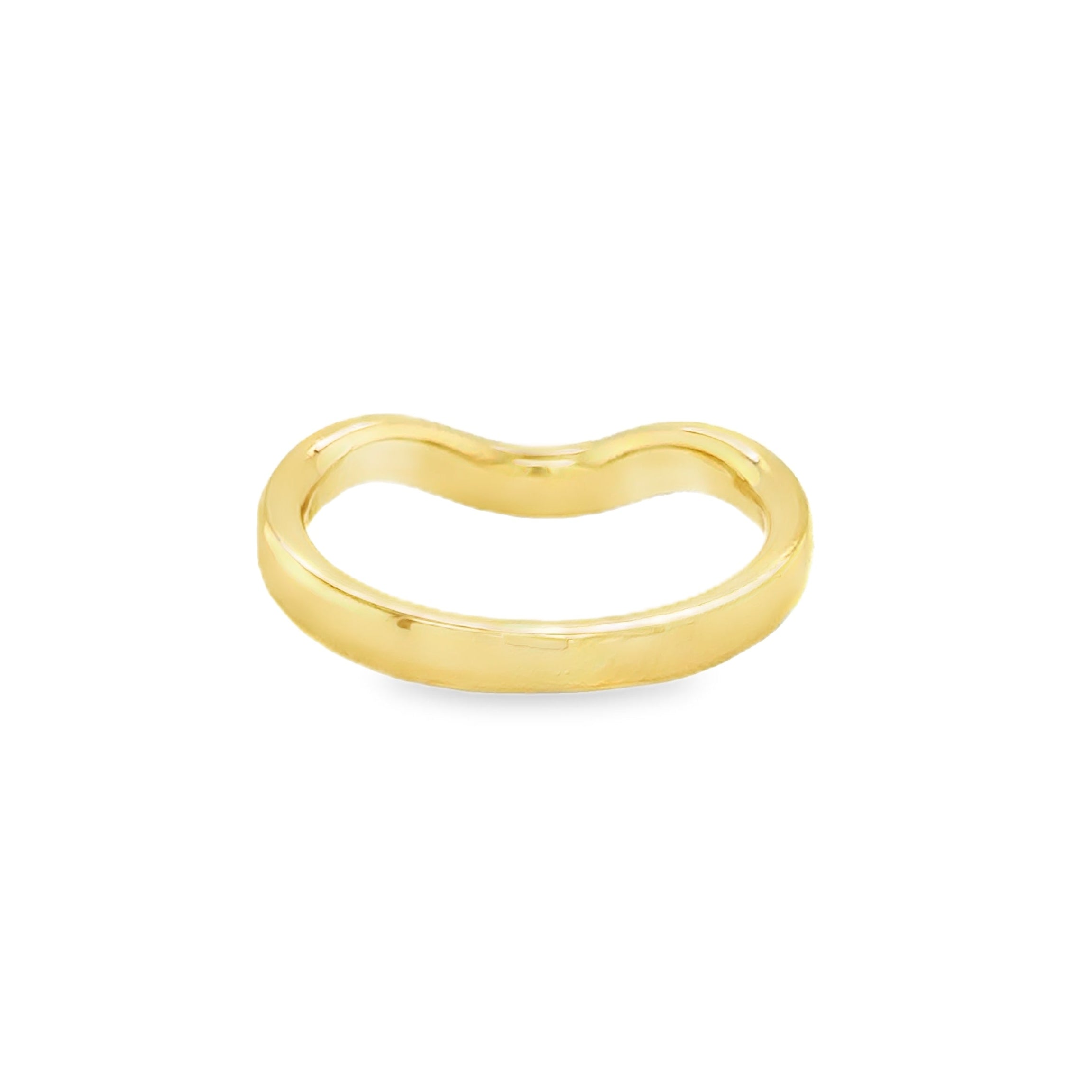 18ct Yellow Gold 2.5mm Channel Set Diamond Shaped Wedding Band Ring
