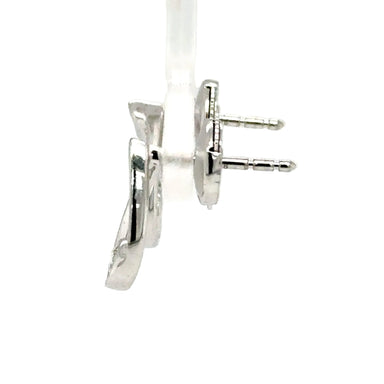 18ct White Gold 0.30ct Diamond Teardrop Shaped Stud Earrings