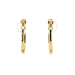 18ct Yellow Gold Oval 0.50ct Diamond Hoop Earrings