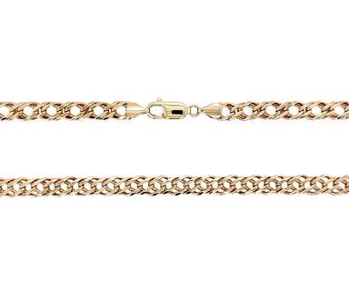 9ct Yellow Gold 20"/50cm Double Link Curb Chain Necklace - 19.45g