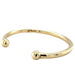 9ct Yellow Gold 7"/17.50cm Classic Solid Torque Bangle - 23.40g