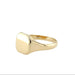 9ct Yellow Gold Cushion Shaped Signet Ring Size Z+2