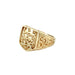 9ct Yellow Gold England Three Lions Shield Signet Ring - 5.20g