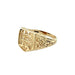 9ct Yellow Gold England Three Lions Shield Signet Ring - 6.71g