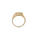 9ct Yellow Gold England Three Lions Shield Signet Ring - 6.71g