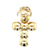 Antique 9ct Yellow Gold & Sterling Silver Masonic Orb Cross Pendant