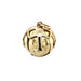 Antique 9ct Yellow Gold & Sterling Silver Masonic Orb Cross Pendant