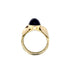 Cabochon Amethyst & 9ct Yellow Gold Unusual Handmade Ring Edinburgh 1992
