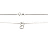 9ct White Gold Diamond Double Heart Pendant Necklace