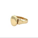 Antique 9ct Yellow Gold Oval Signet Ring Chester 1929