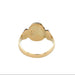 Antique 9ct Yellow Gold Oval Signet Ring Chester 1929