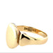 Antique 9ct Yellow Gold Oval Signet Ring Chester 1929