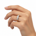 Vintage 1.00ct Diamond Three Stone Ring 18ct Yellow Gold Birmingham 1995