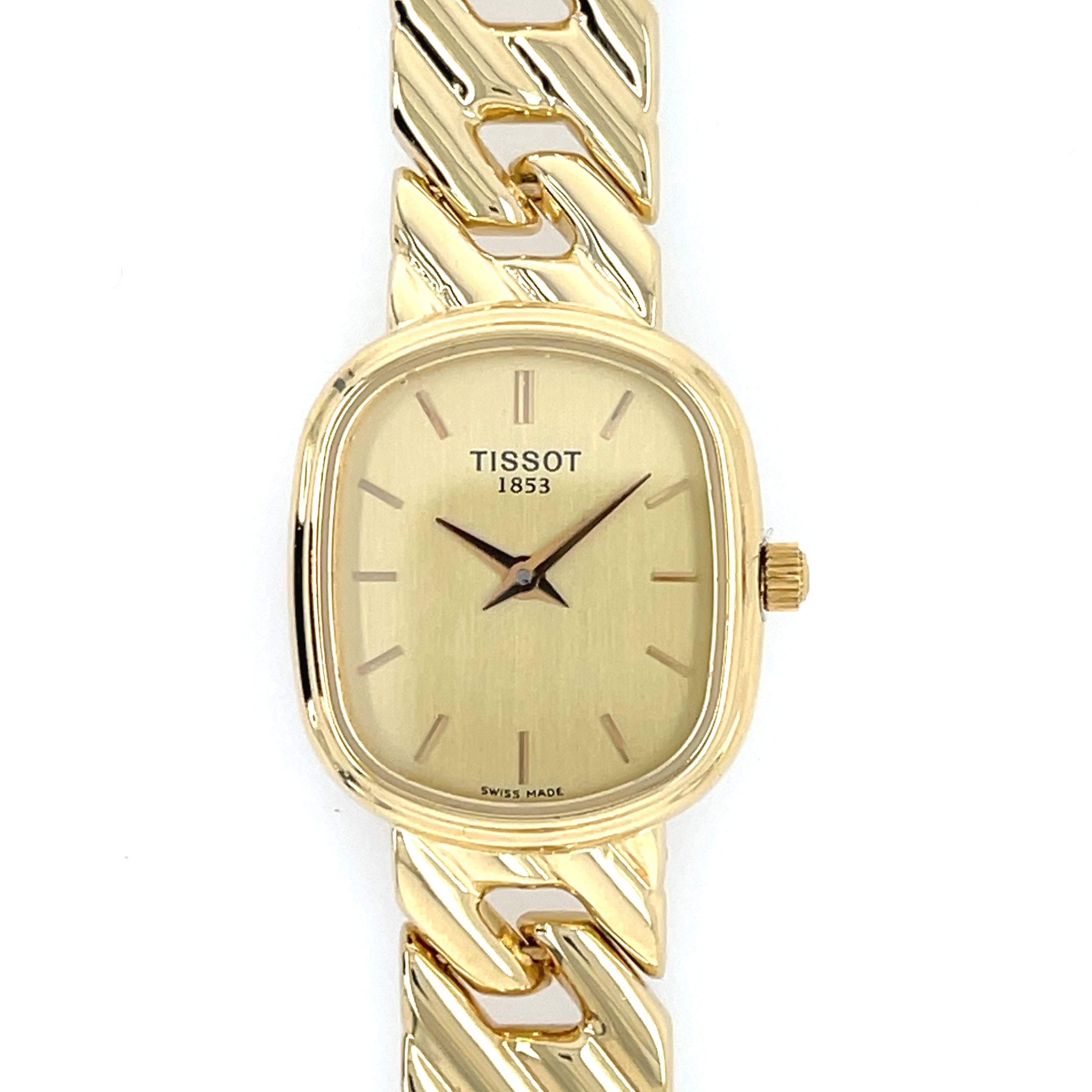 TISSOT 18ct Yellow Gold Ladies Bracelet Watch T34.3.124.21