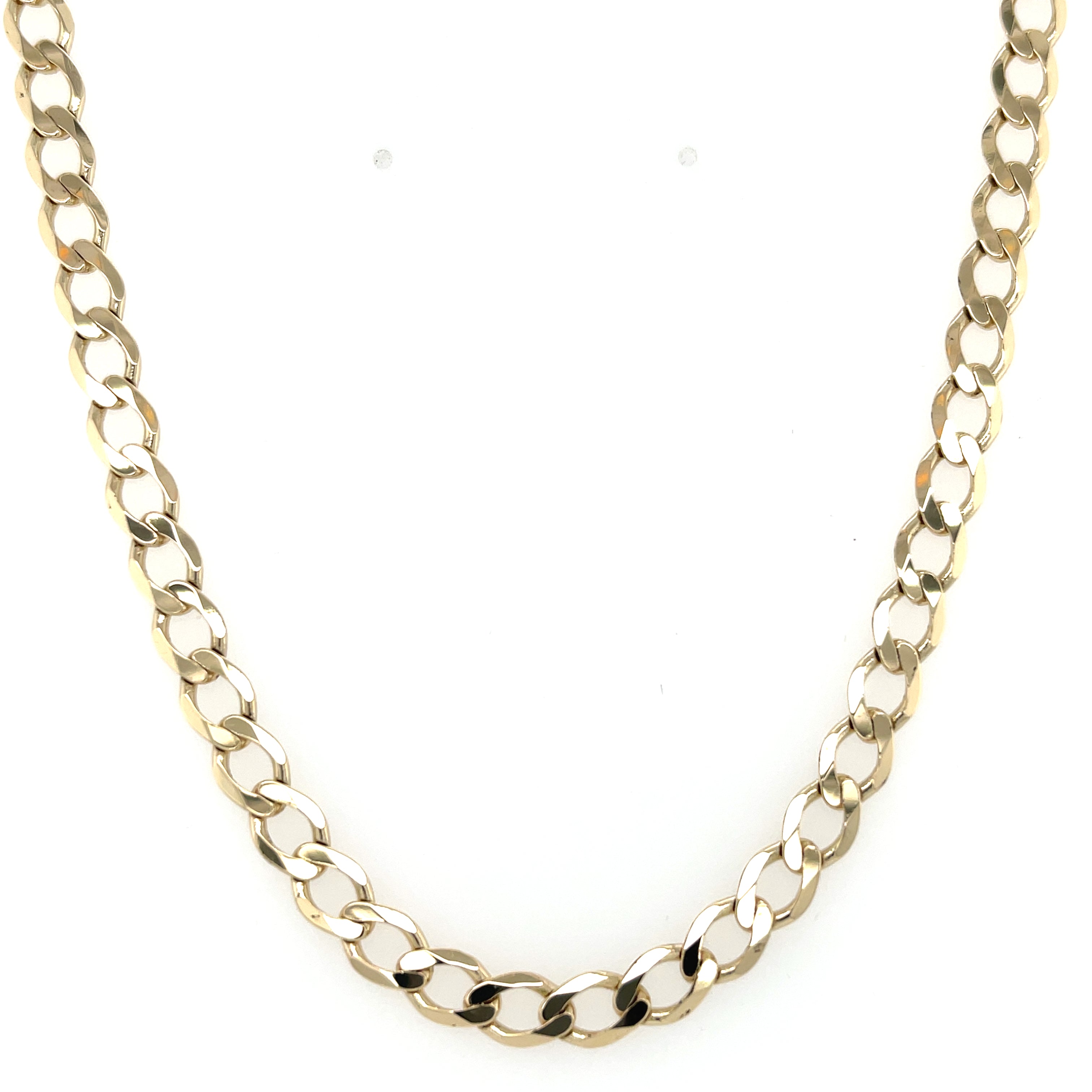 9ct Yellow Gold 18 Inch Curb Link Chain - 13.47g SOLD