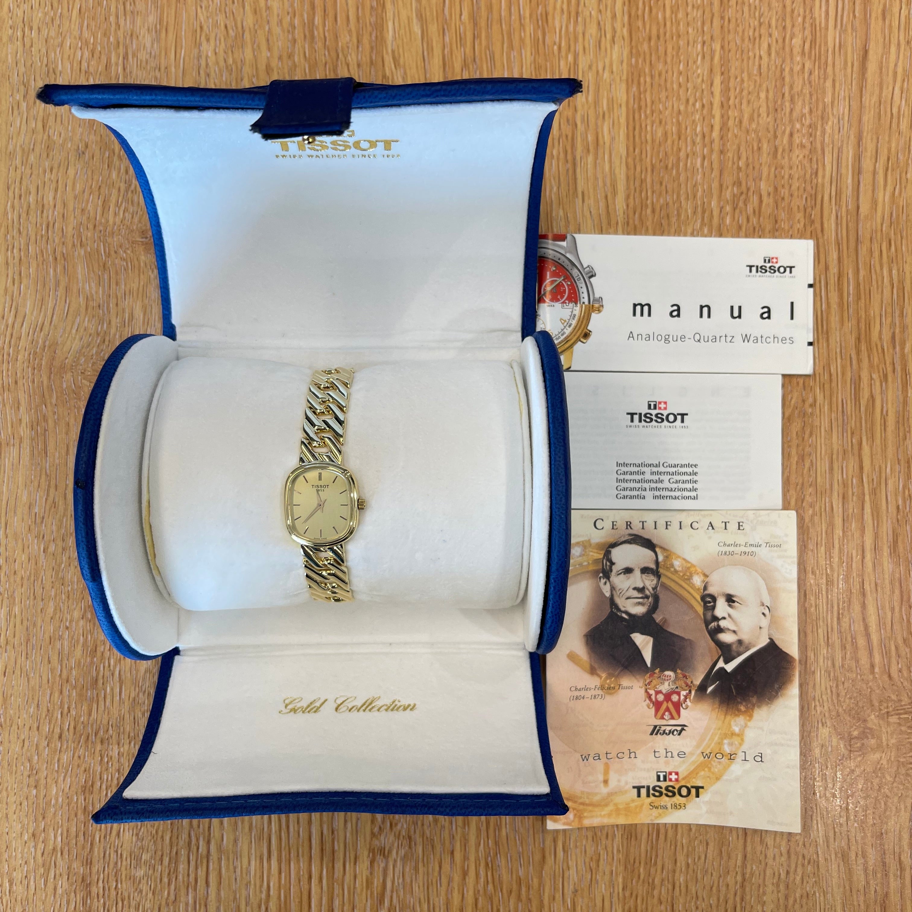 TISSOT 18ct Yellow Gold Ladies Bracelet Watch T34.3.124.21