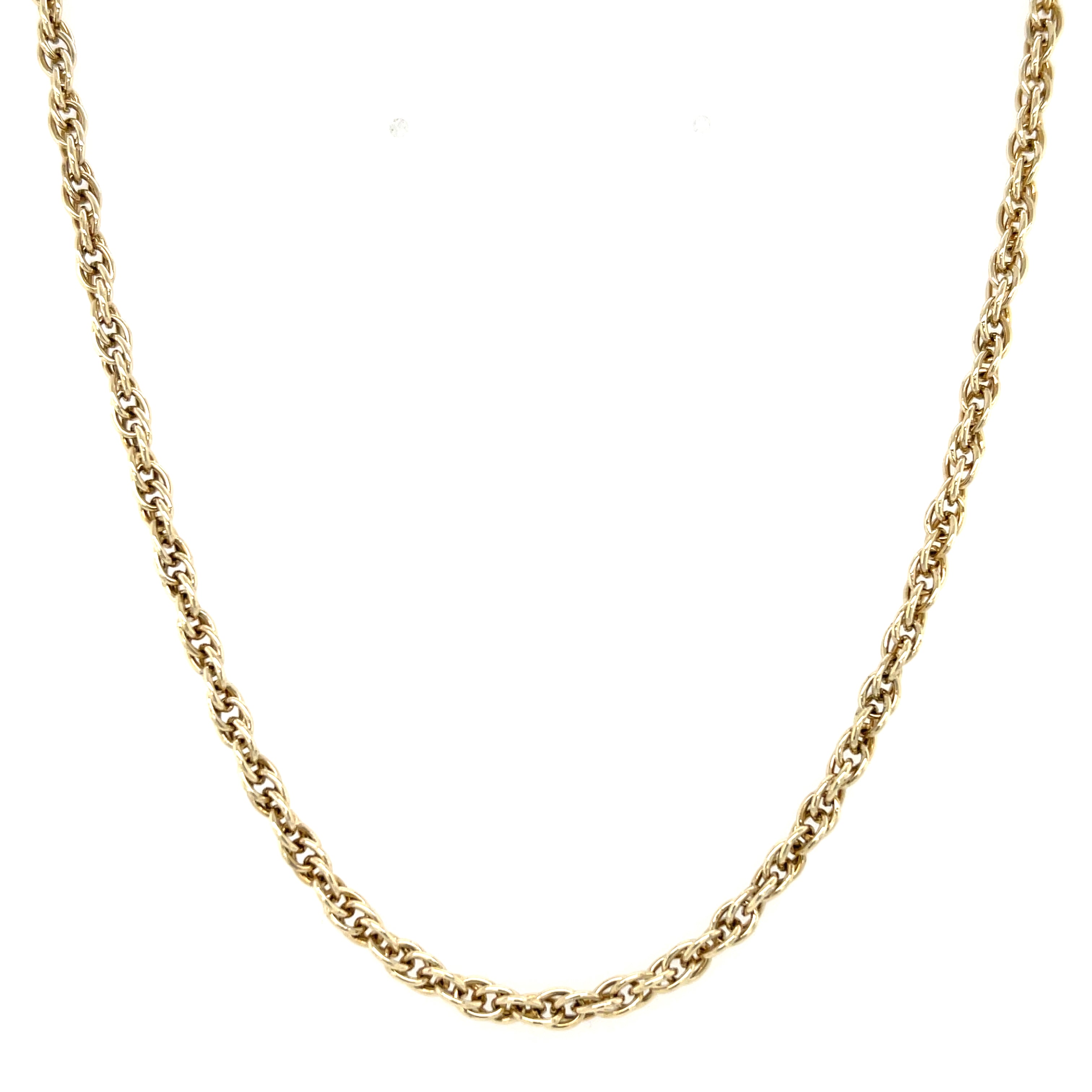 9ct Yellow Gold 24 Inch Solid Prince Of Wales Chain - 13.97g