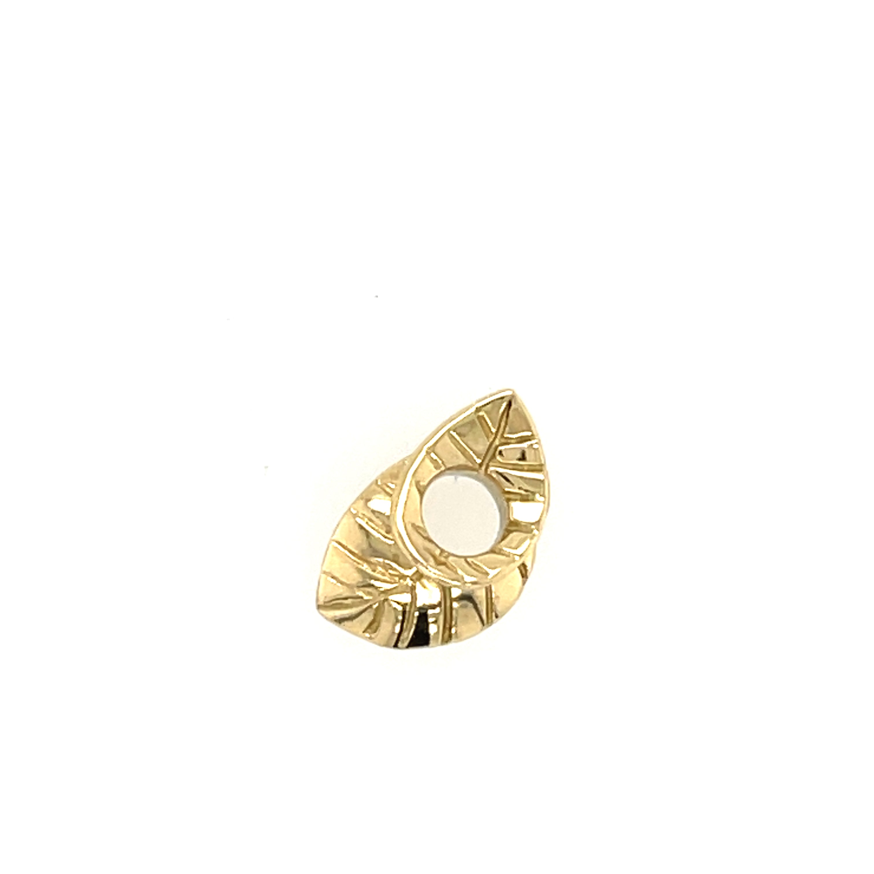 TROLLBEADS 18ct Yellow Gold Golden Leaves Gold Bead Charm TAUBE- 00121