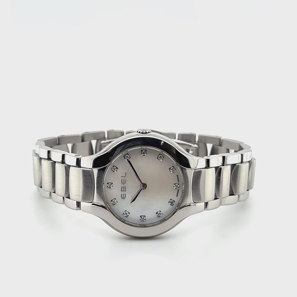 EBEL Beluga Mother Of Pearl & Diamond Ladies Full Set Watch E9256N22/9950