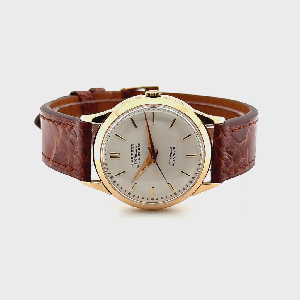 BUCHERER 18ct Yellow Gold Vintage Automatic Watch Circa 1960's