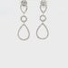 18ct White Gold 1.00ct Diamond Chandelier Drop Earrings