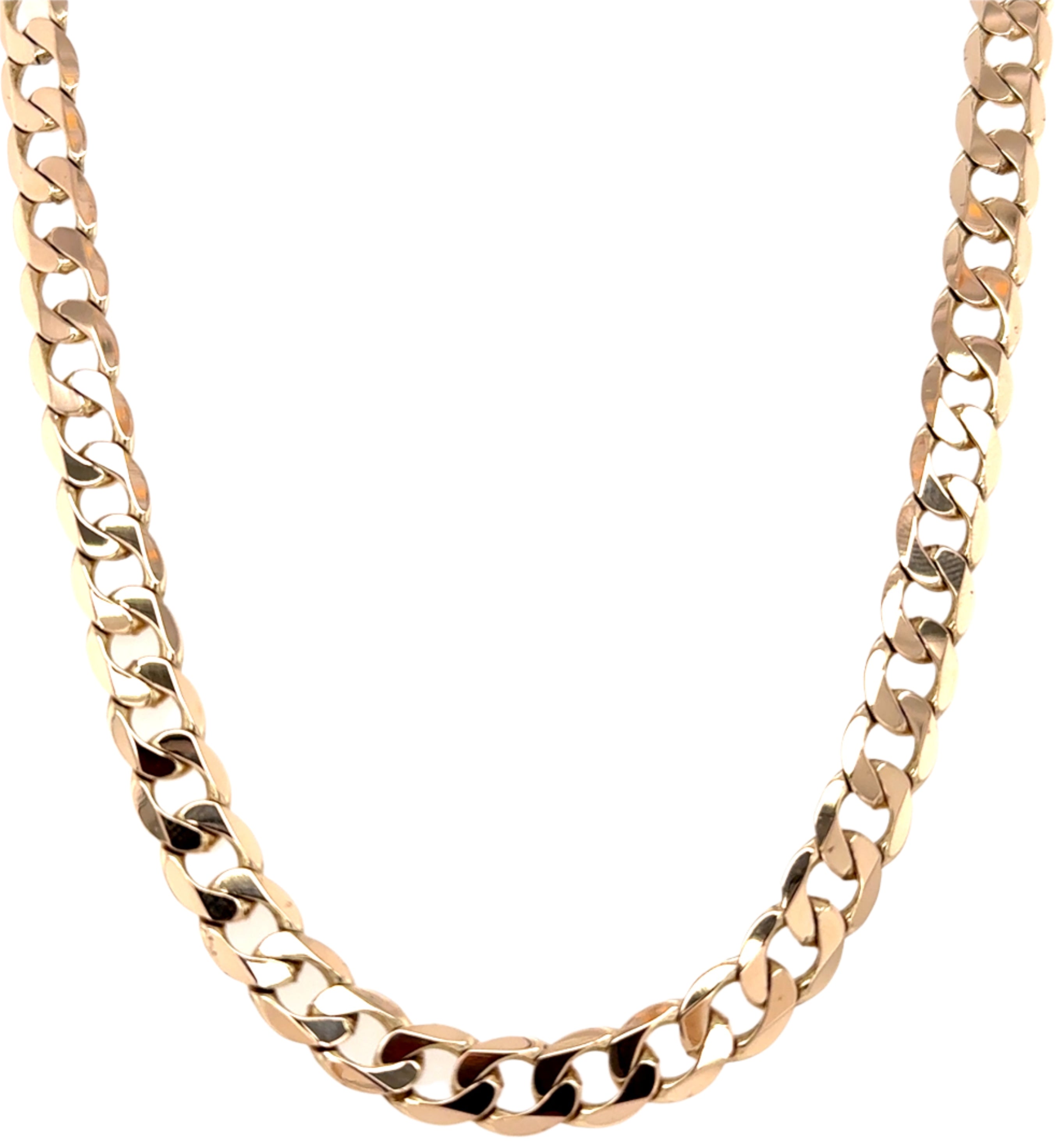 9ct Yellow Gold 20 Inch Curb Link Chain Necklace - 31.45g