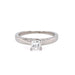18ct White Gold 0.40ct Princess Cut Diamond Solitaire Engagement Ring Certified E SI