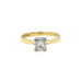 18ct Yellow Gold 0.61ct Princess Cut Diamond Solitaire Engagement Ring Certified G VVS