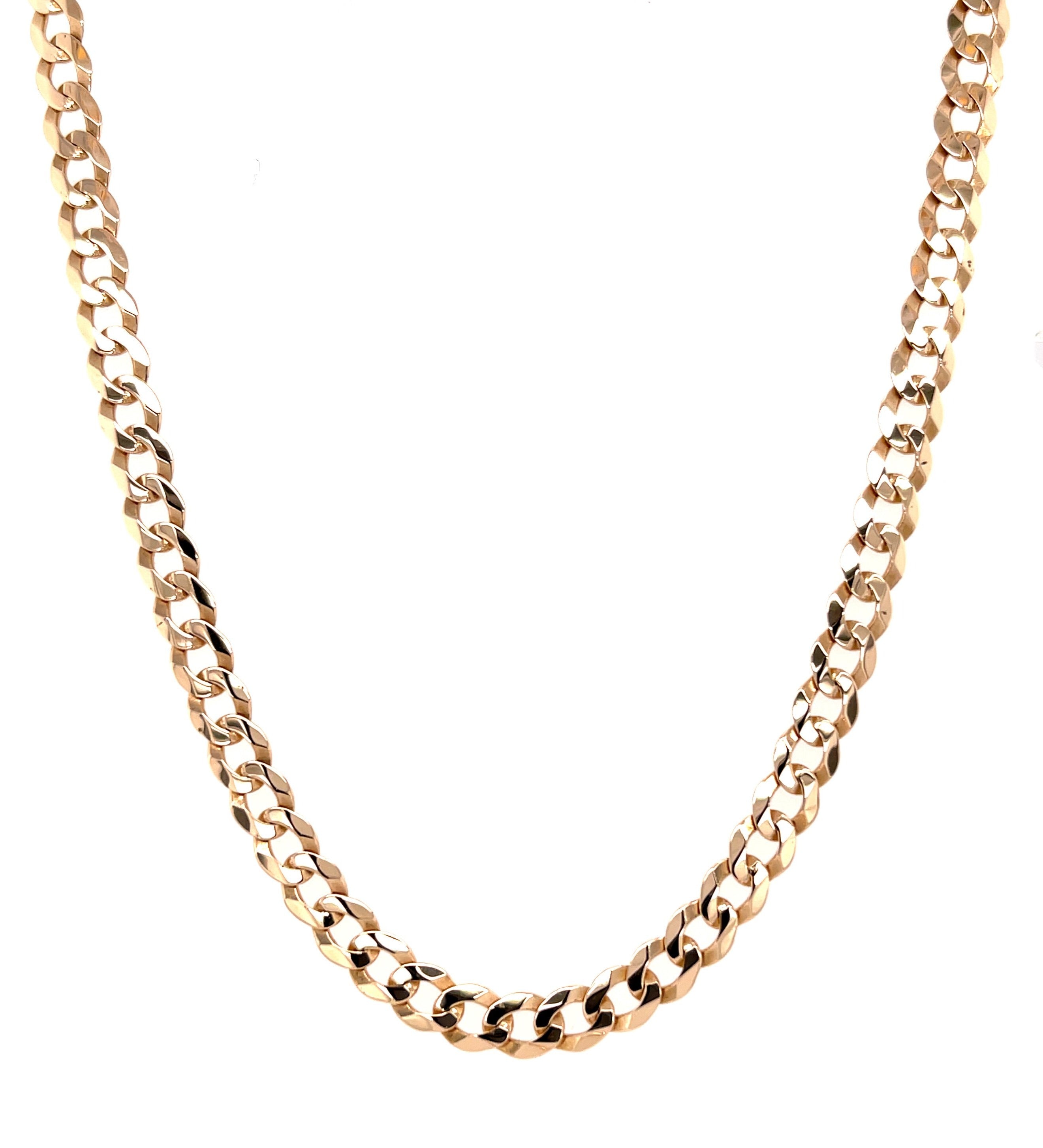 9ct Yellow Gold 18 Inch Curb Link Chain - 10.80g SOLD