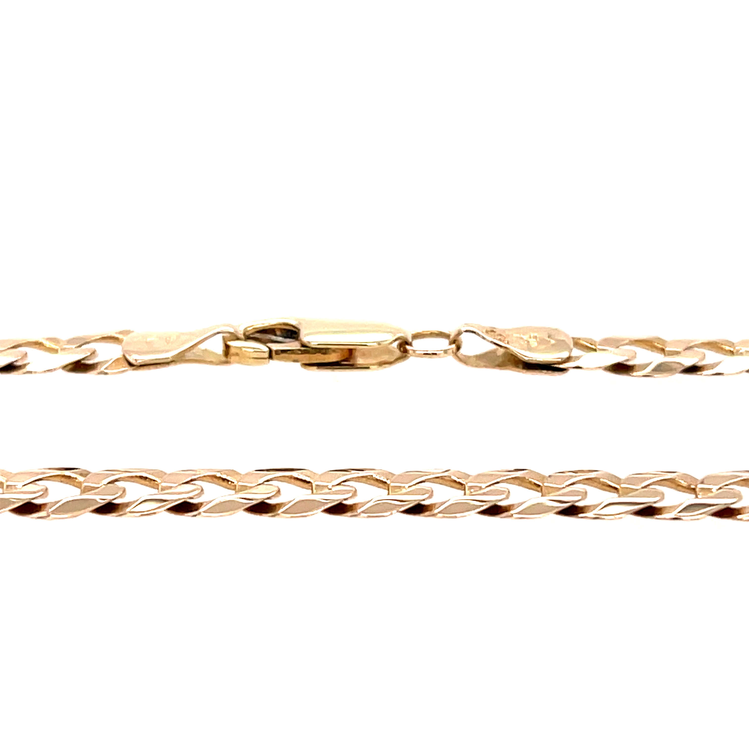 9ct Yellow Gold 18 Inch Curb Link Chain - 10.80g SOLD