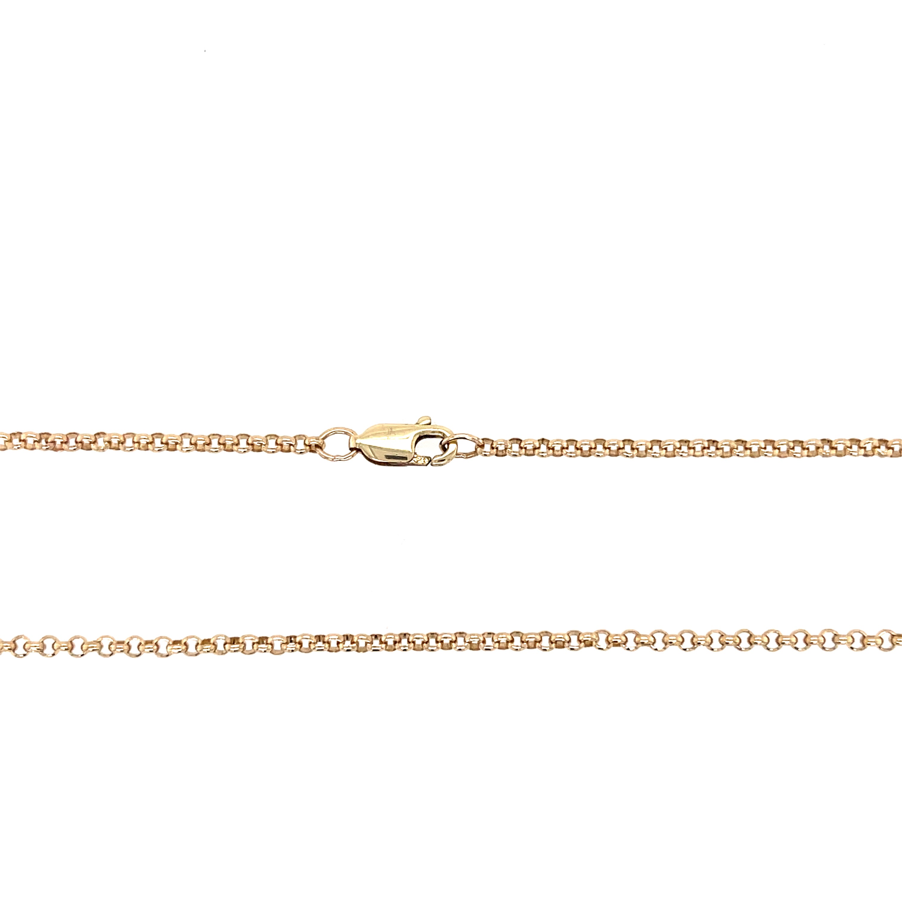 9ct Yellow Gold Round Link 20" Micro Belcher Chain - 5.80g SOLD