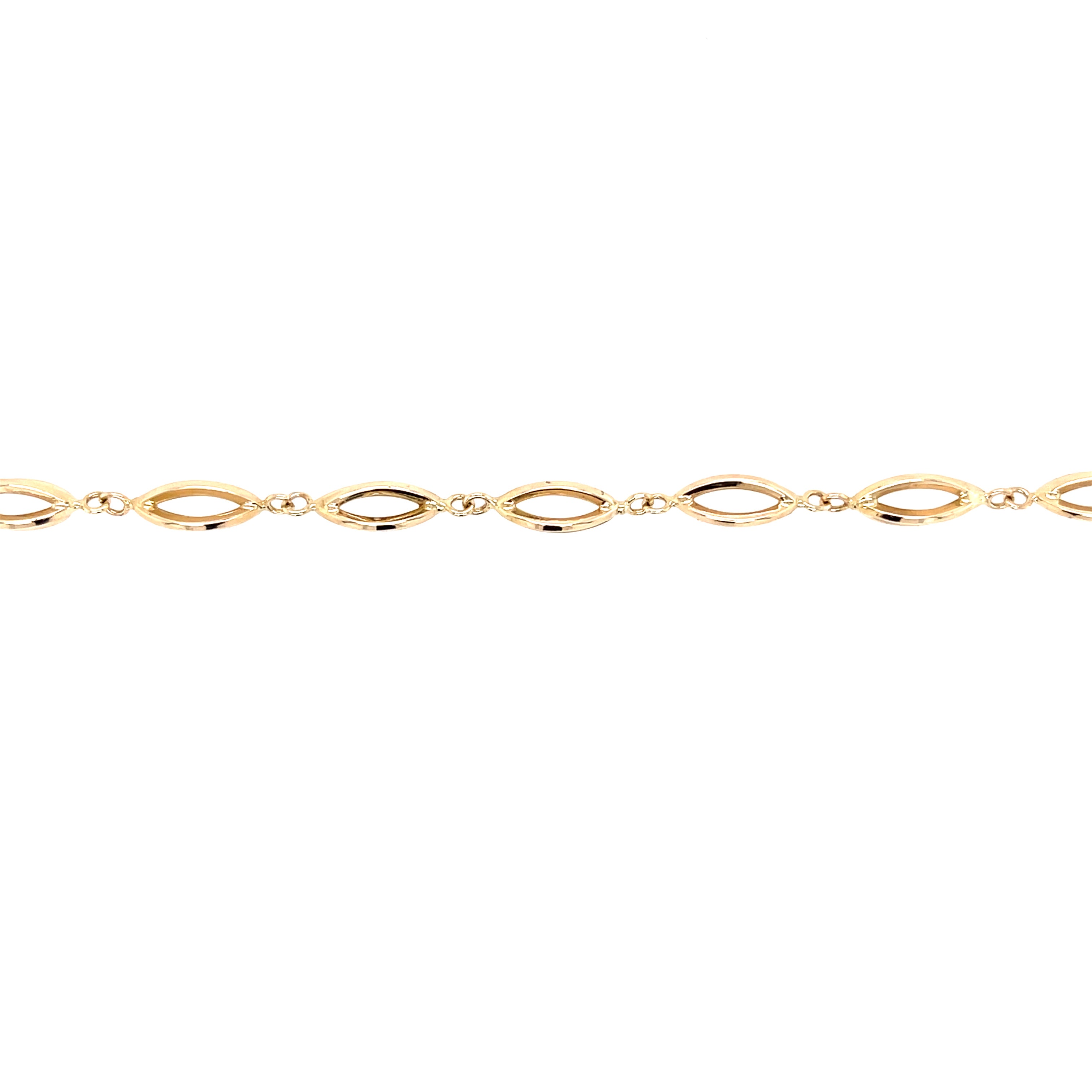 9ct Yellow Gold 8" Fancy Link Bracelet - 3.30g SOLD