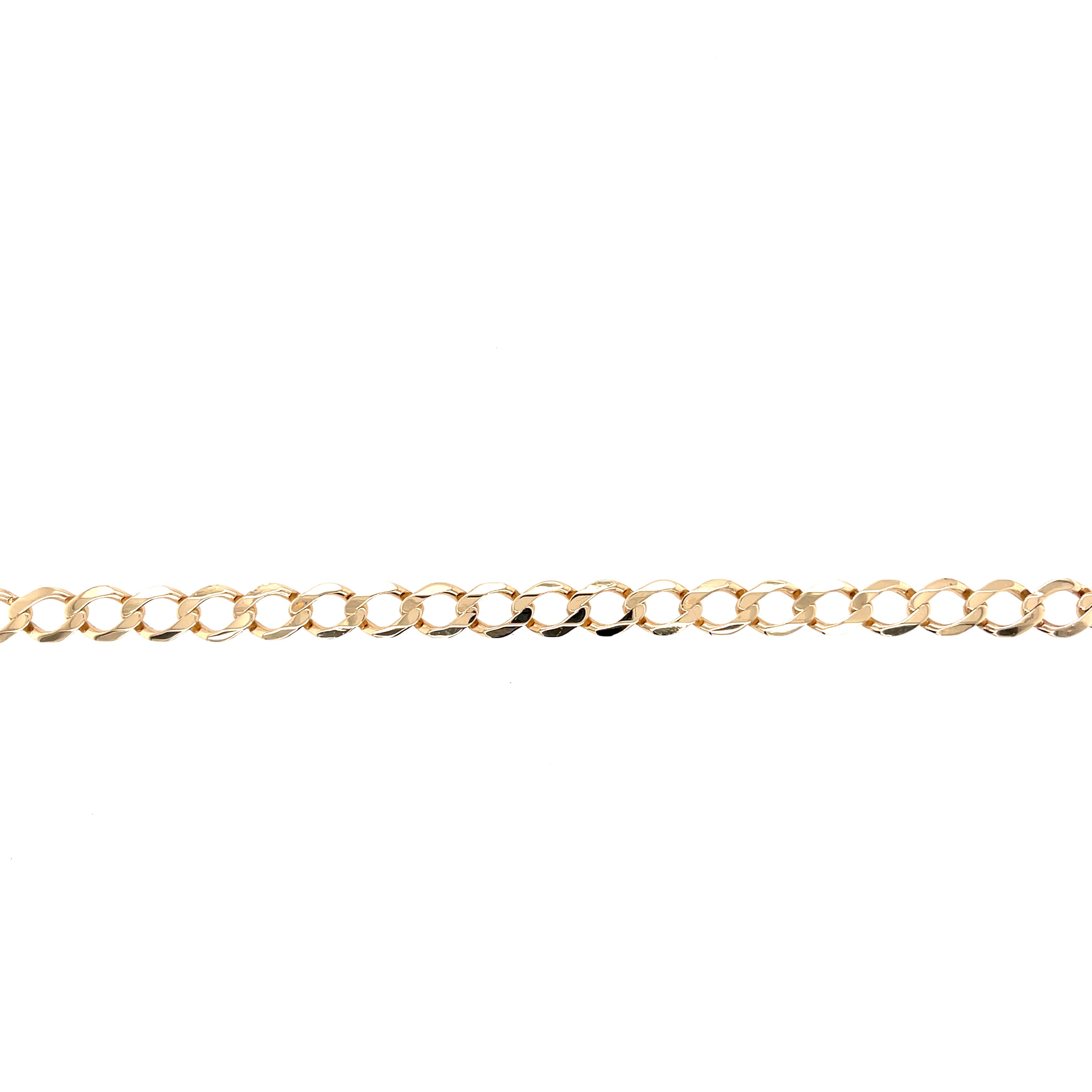 9ct Yellow Gold 7.5" Curb Link Bracelet - 5.80g SOLD