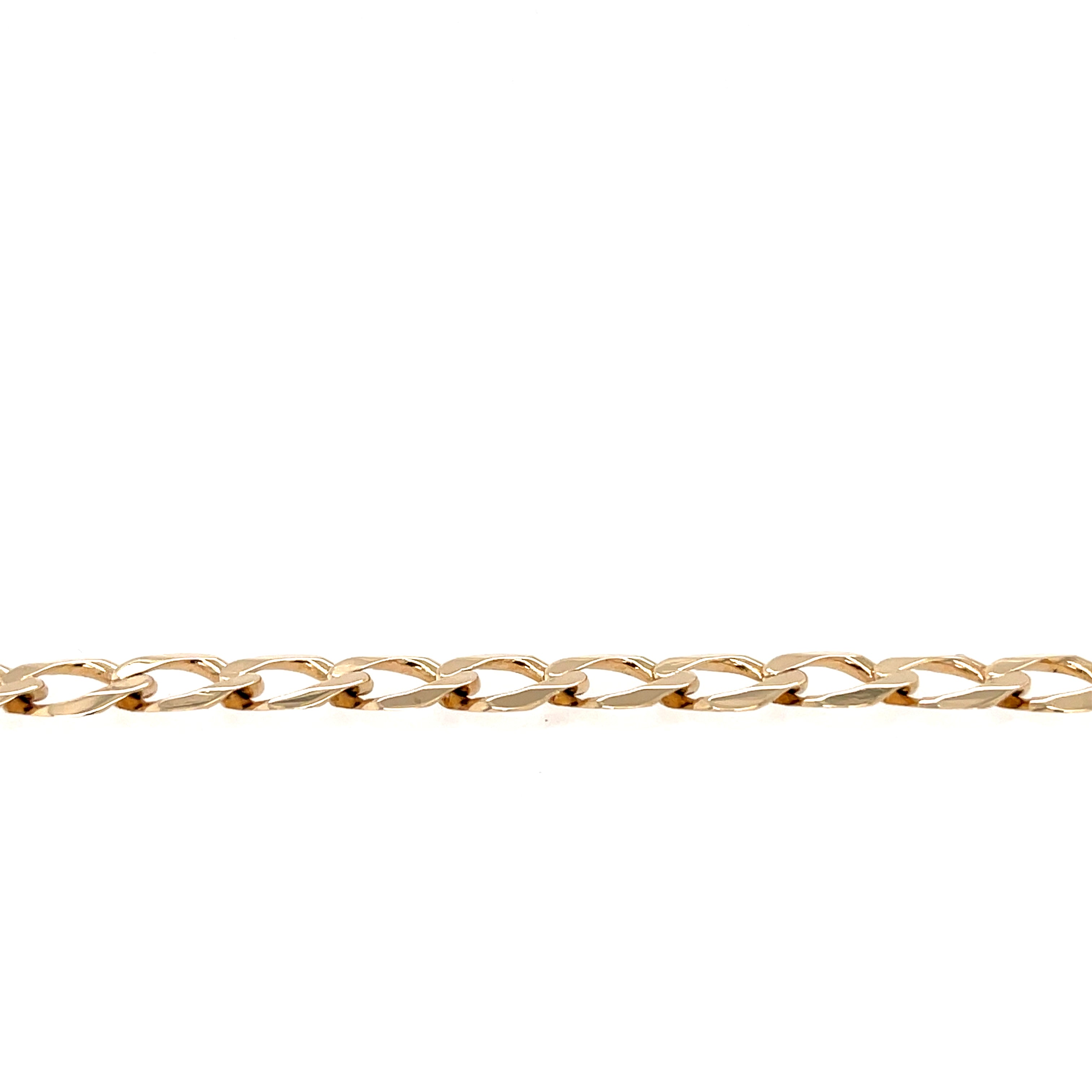 9ct Yellow Gold 7.5" Curb Link Bracelet - 5.80g SOLD