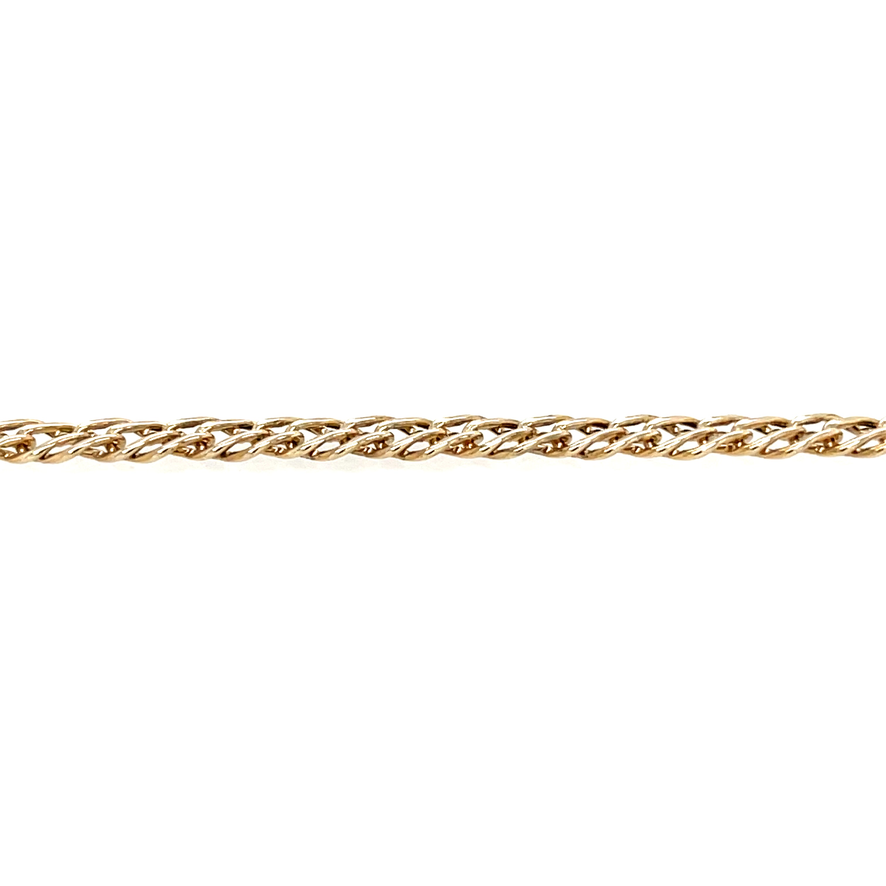 9ct Yellow Gold 7.5" Hollow Double Curb Link Bracelet - 1.70g SOLD