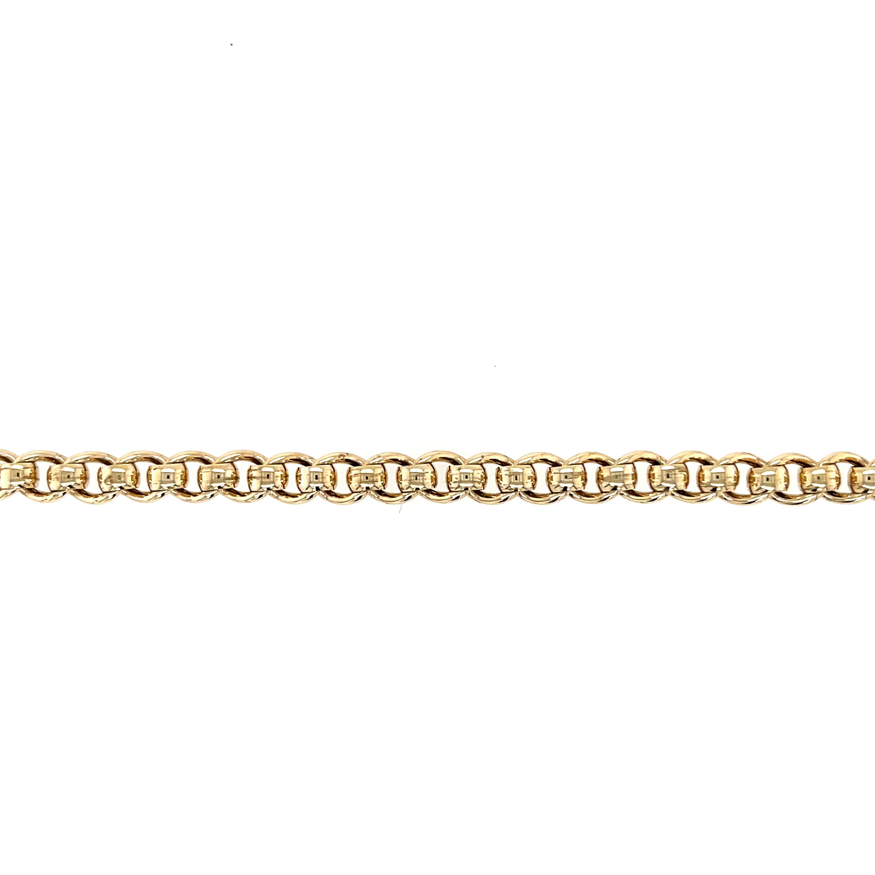 9ct Yellow Gold 8.5" Rollerball Bracelet - 13.50g SOLD