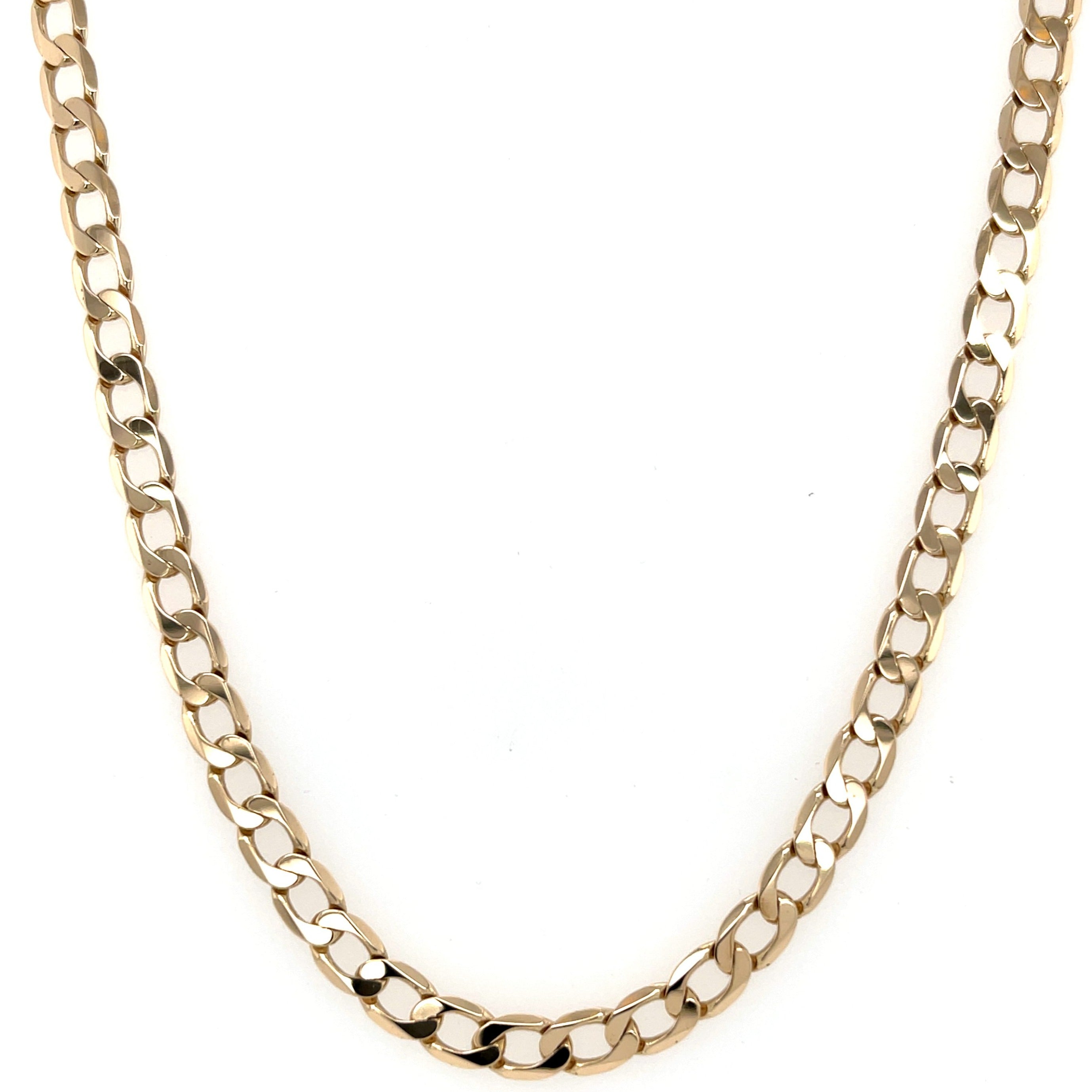 9ct Yellow Gold 21" Curb Link Chain - 14.70g SOLD