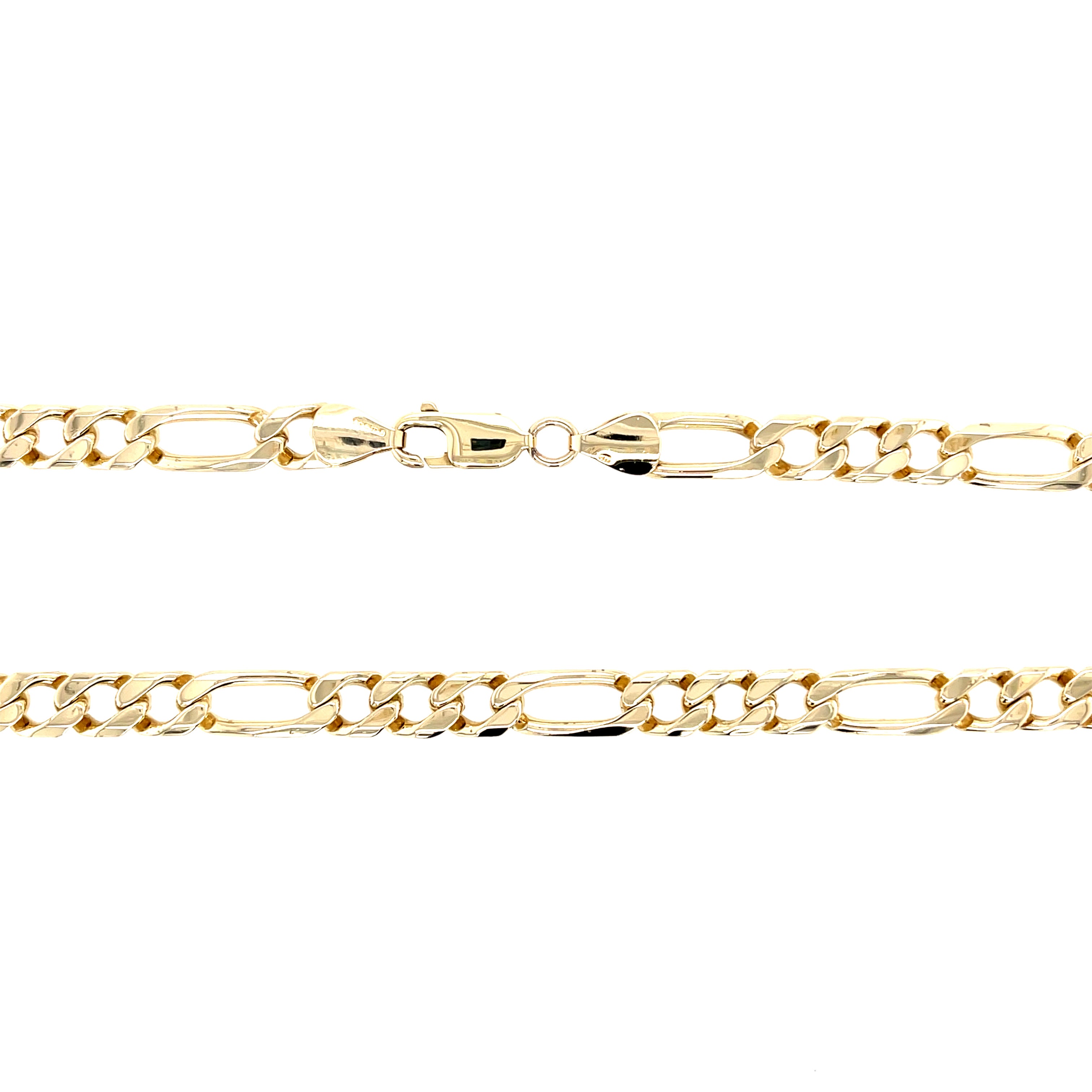 9ct Yellow Gold 20 Inch Classic Figaro Link Chain - 35.10g SOLD