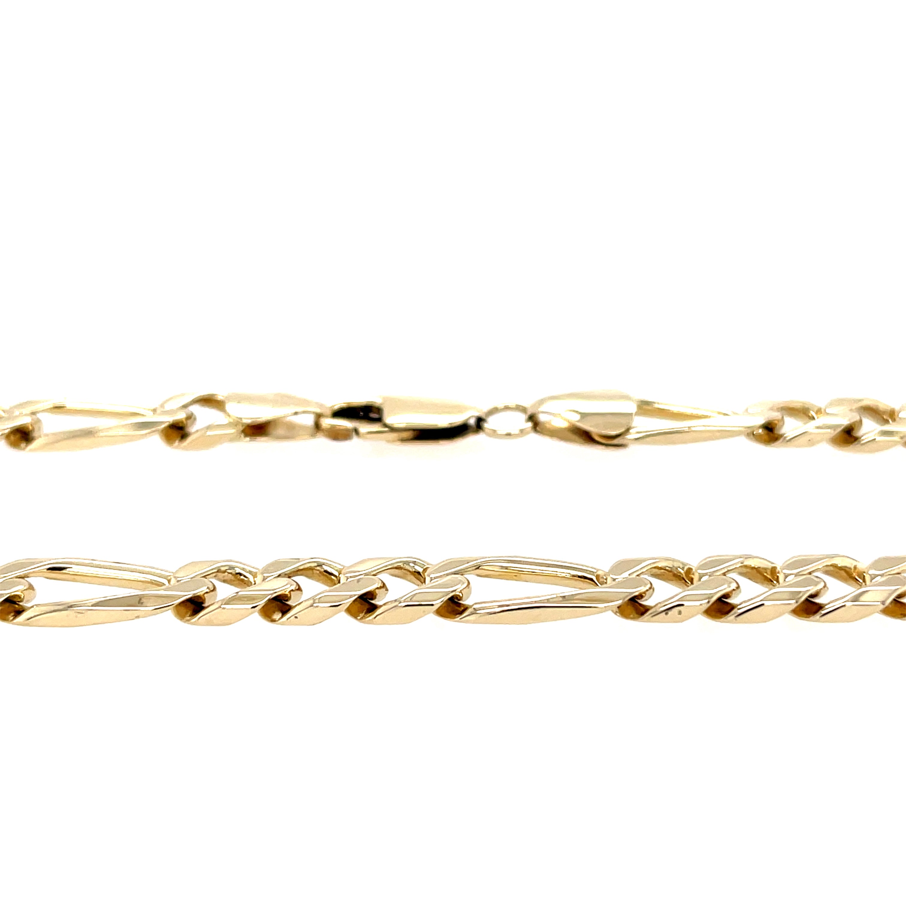 9ct Yellow Gold 20 Inch Classic Figaro Link Chain - 35.10g SOLD