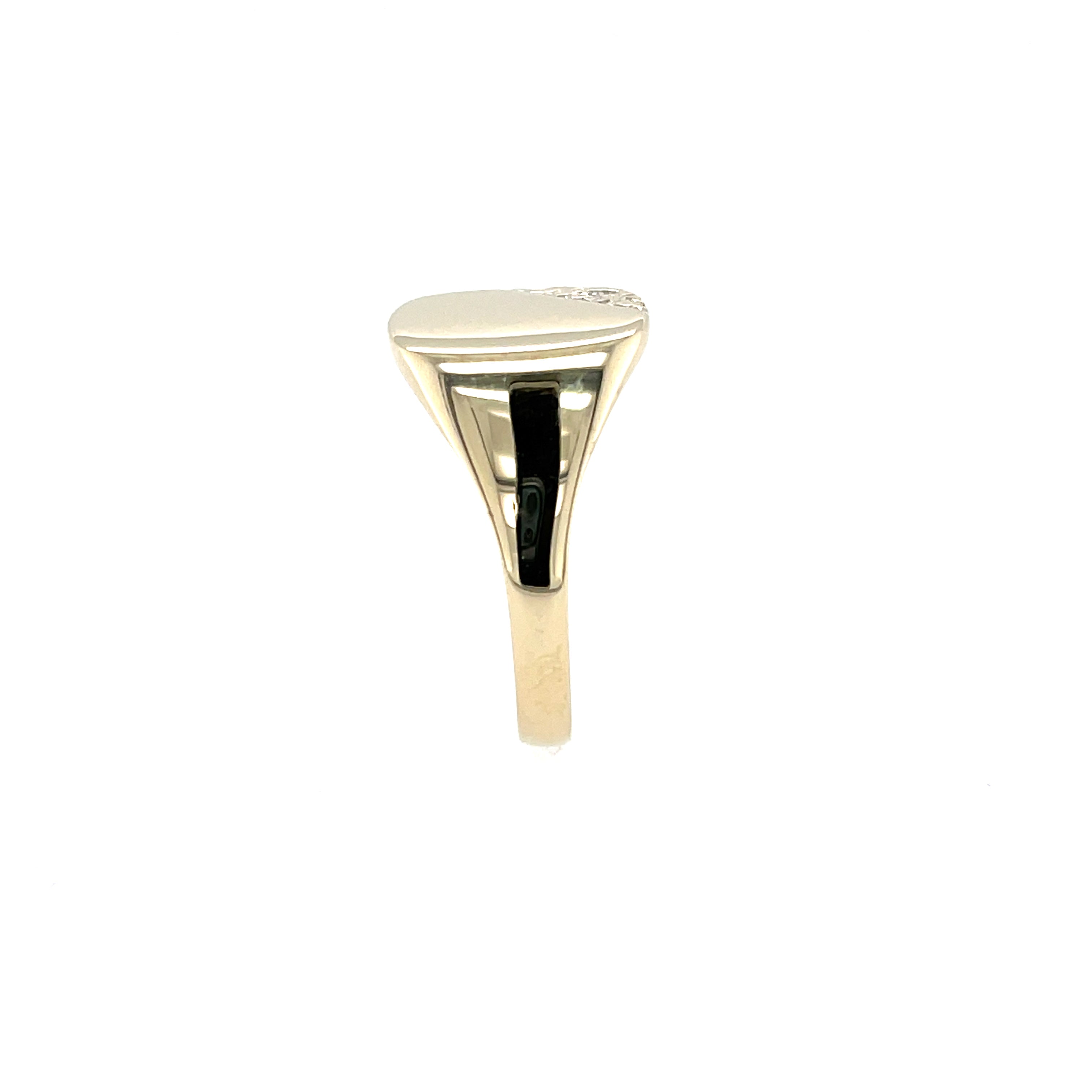 9ct Yellow Gold Cushion Shaped Signet Ring - Size S SOLD