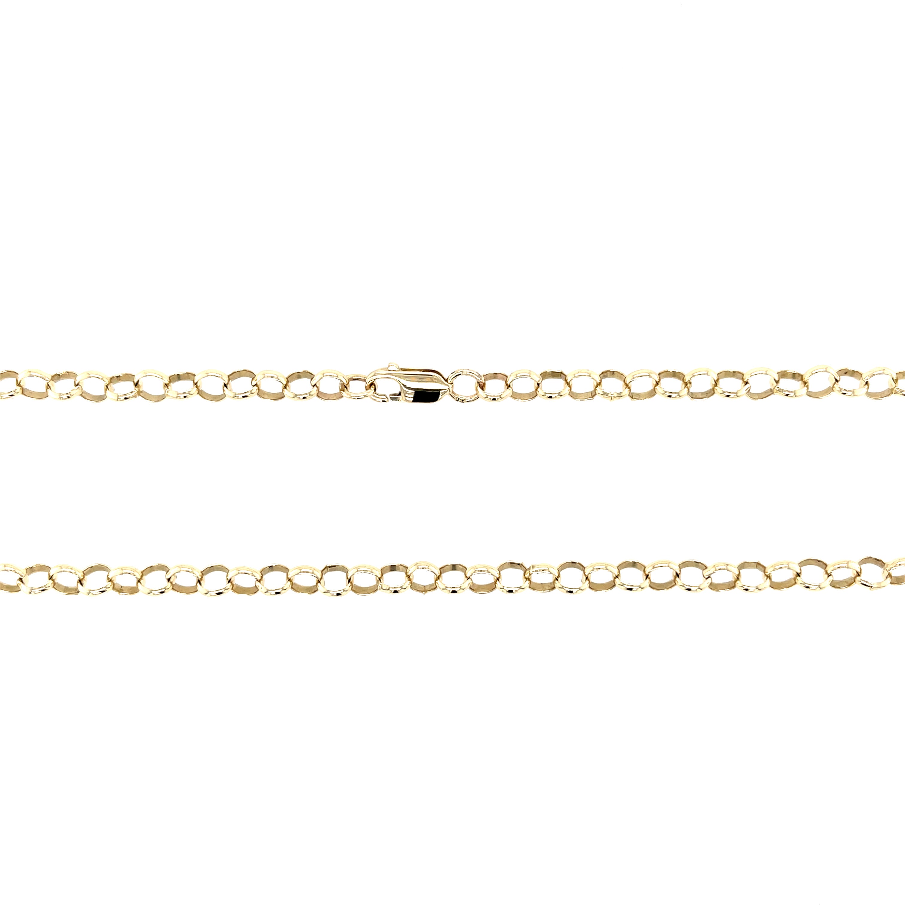 9ct Yellow Gold 18 Inch Round Link Belcher Chain - 12.50g SOLD