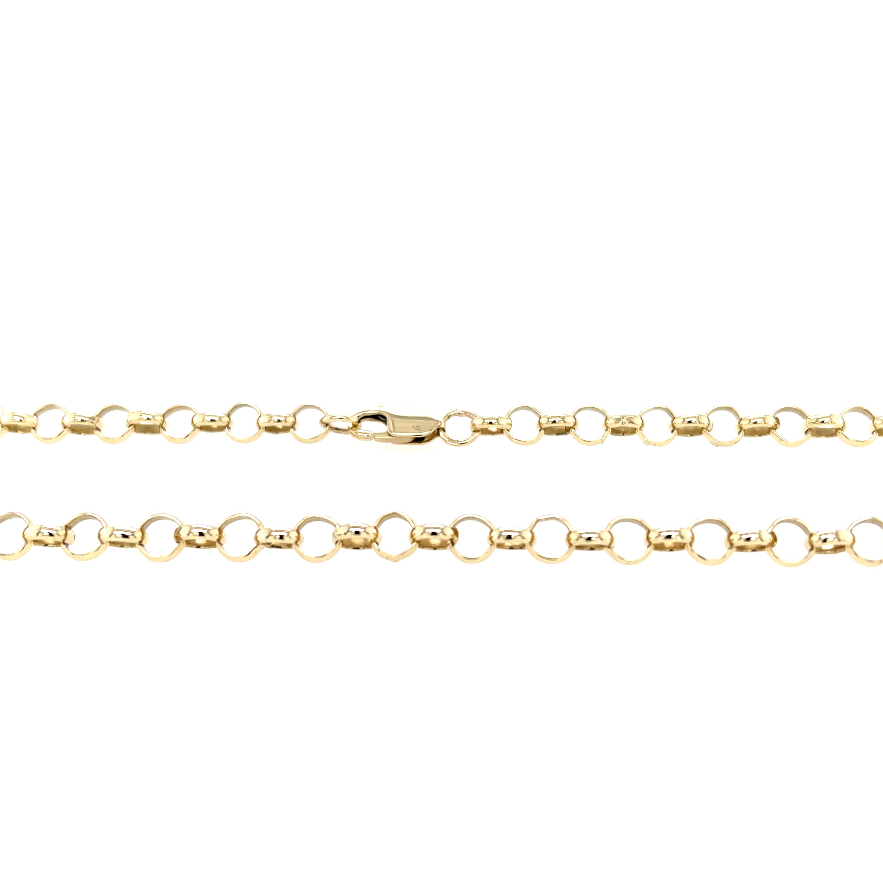 9ct Yellow Gold 18 Inch Round Link Belcher Chain - 12.50g SOLD